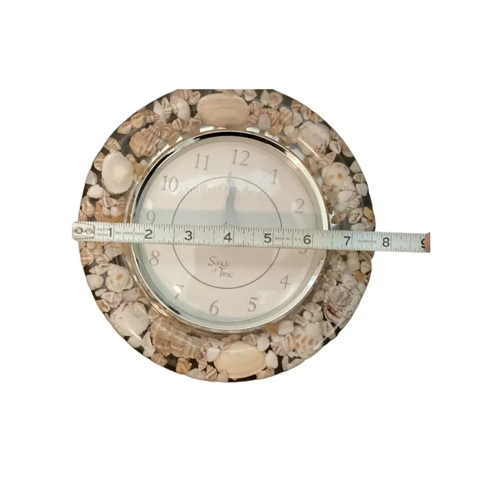Sands Of Time Seashell Battery Operated Wall Clock Works